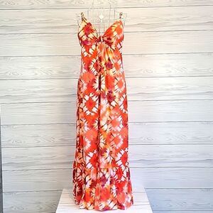 Weavers tie dye maxi summer dress Women's Size S